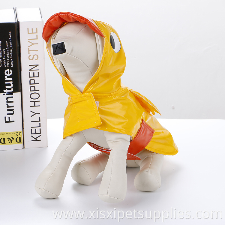 Waterproof Pet Raincoat Duck cosplay Dog Raincoat with Hood